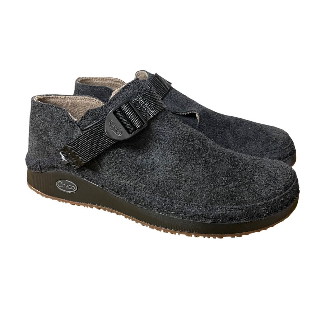 Chaco Men's Paonia Suede Clogs Gray Black Sz 9